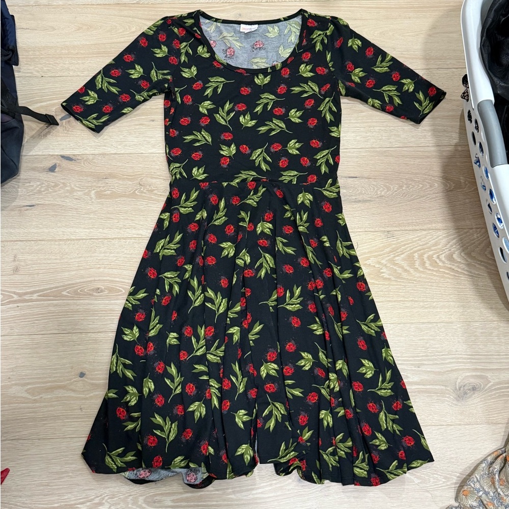 LuLaRoe Black Ladybug 🐞 dress